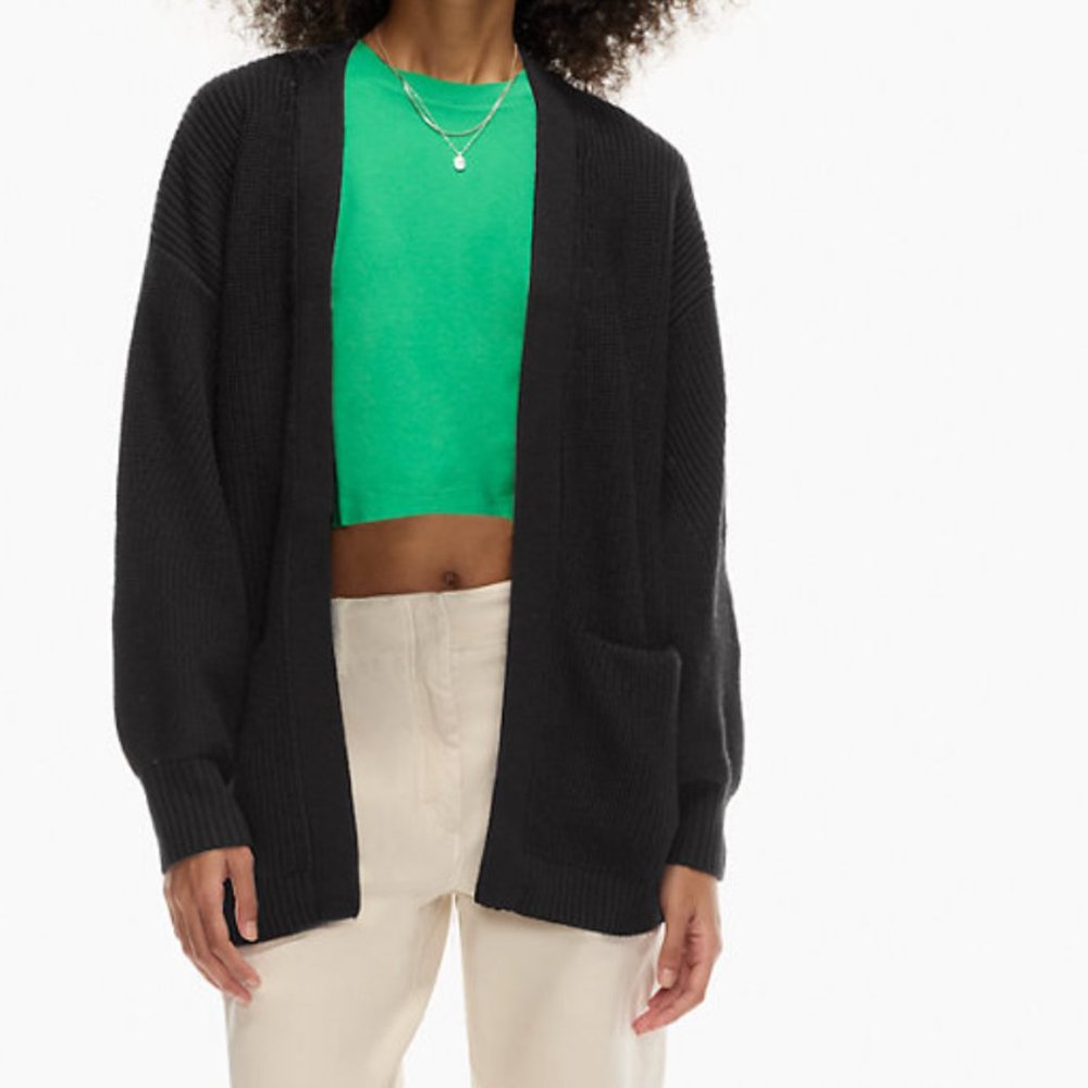 Aritizia Wilfred Free Black Unwind Cardigan in Size XS